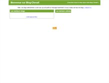 Tablet Screenshot of blog-cheval.com